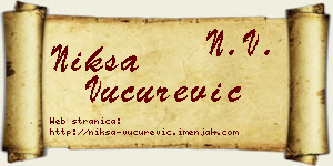 Nikša Vučurević vizit kartica